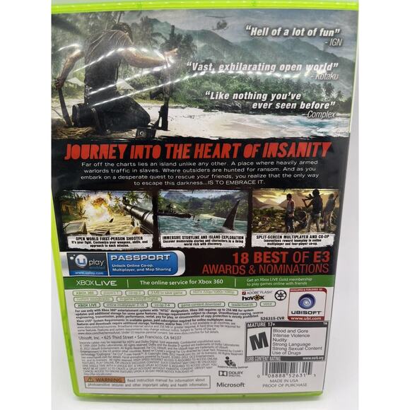 Far Cry 3 Microsoft Xbox 360 - Complete CIB - Tested - Picture 4 of 9
